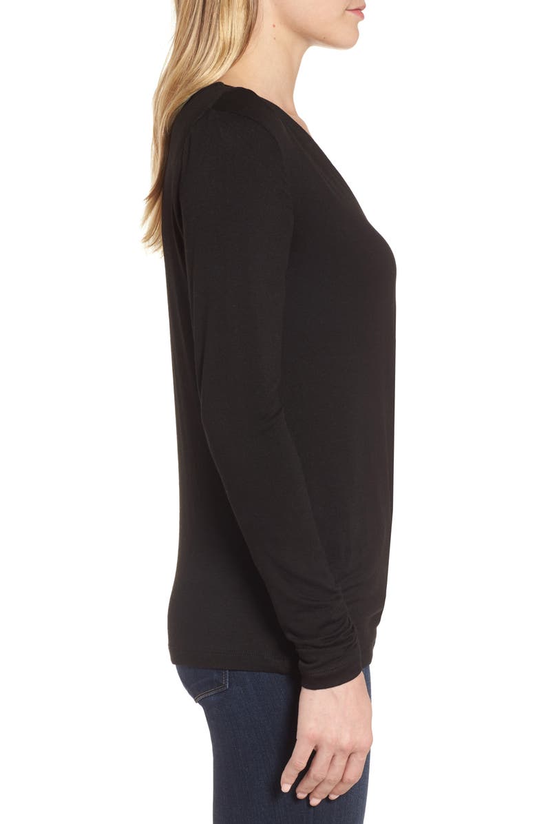 Bobeau Faux Wrap Knit Top, Alternate, color,