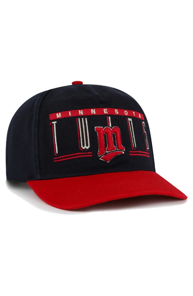 '47 Men's '47 Navy Minnesota Twins  Double Headed Baseline Hitch Adjustable Hat, Alternate, color, 