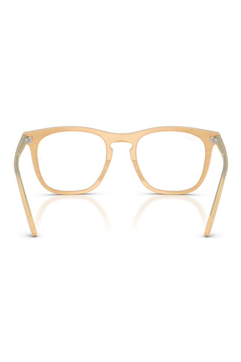 RB2210VF 53mm Square Optical Glasses, Alternate, color, BROWN