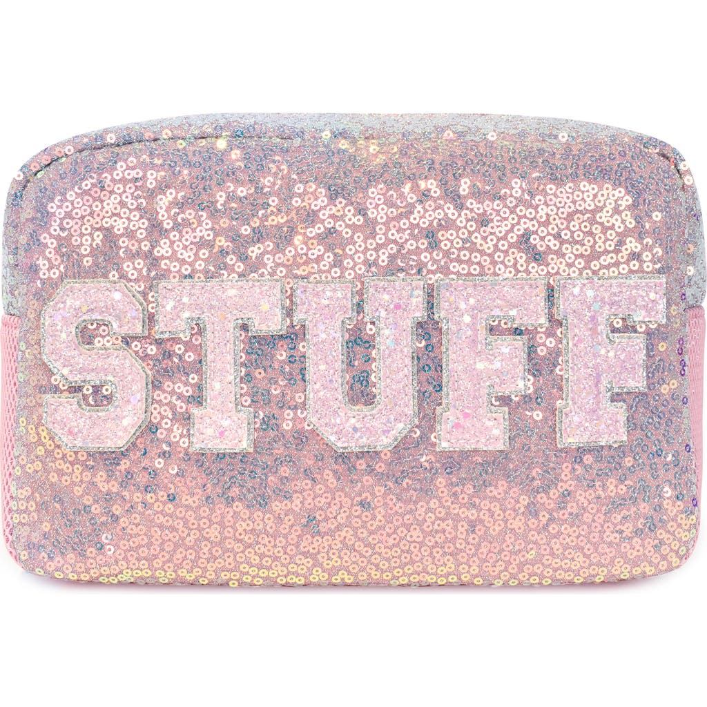 OMG Accessories Kids' Stuff Glitter Pouch in Bubble Gum
