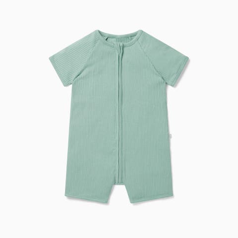 Ribbed Summer Zip-Up Sleepsuit (Baby)