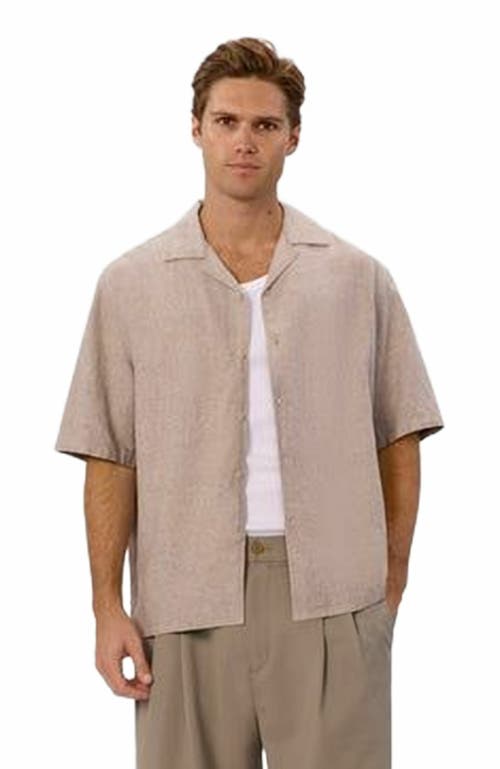 Industrie Australia The Havana Short Sleeve Shirt In Neutral