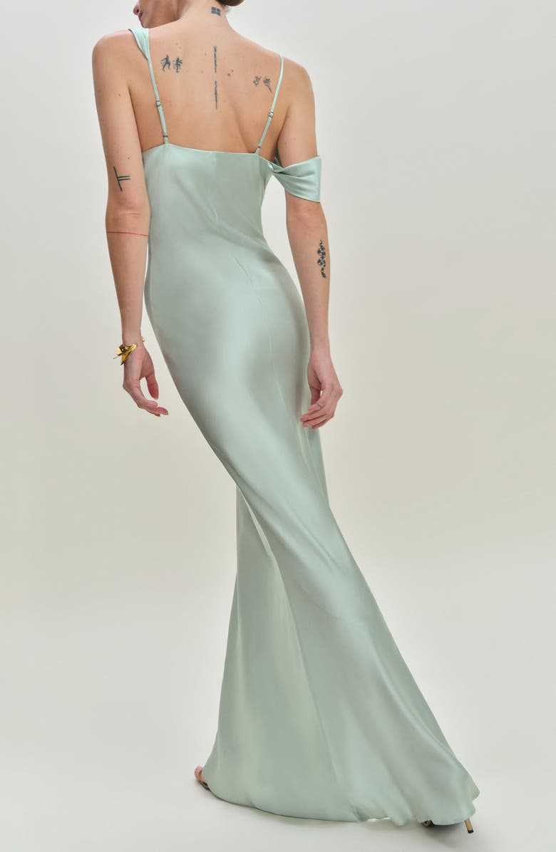 Reformation Ronda Silk Cocktail Dress, Alternate, color, 