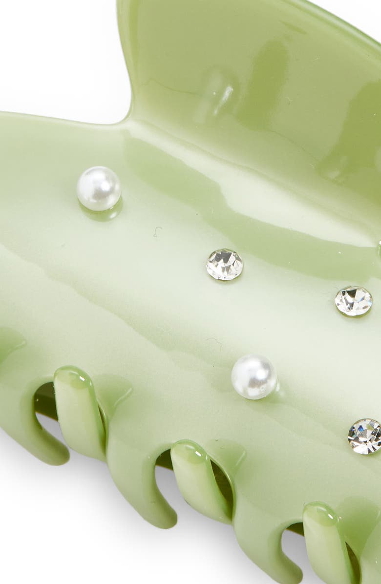 L. Erickson Lumina Embellished Claw Clip, Alternate, color, Sage