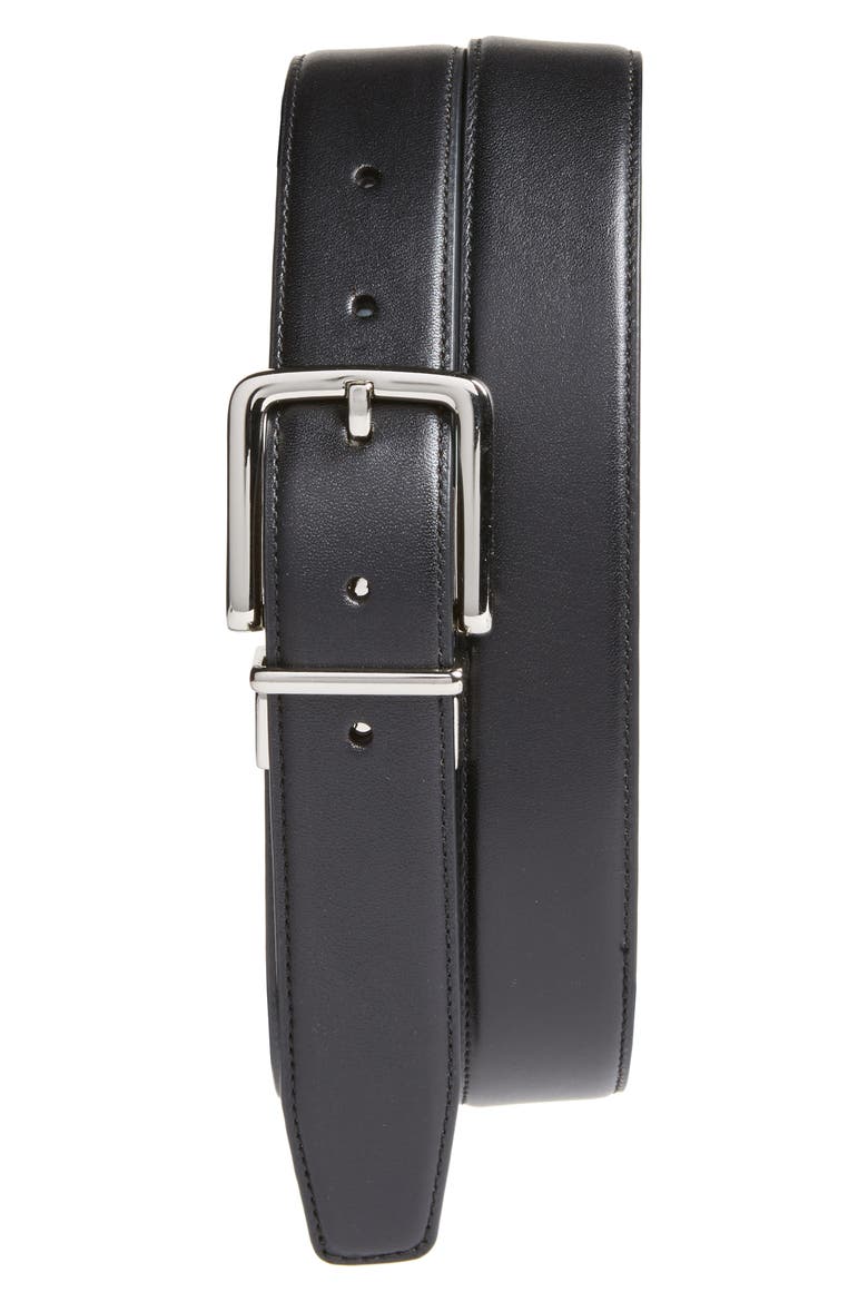 Reversible Leather Belt, Alternate, color, BLACK/ BROWN