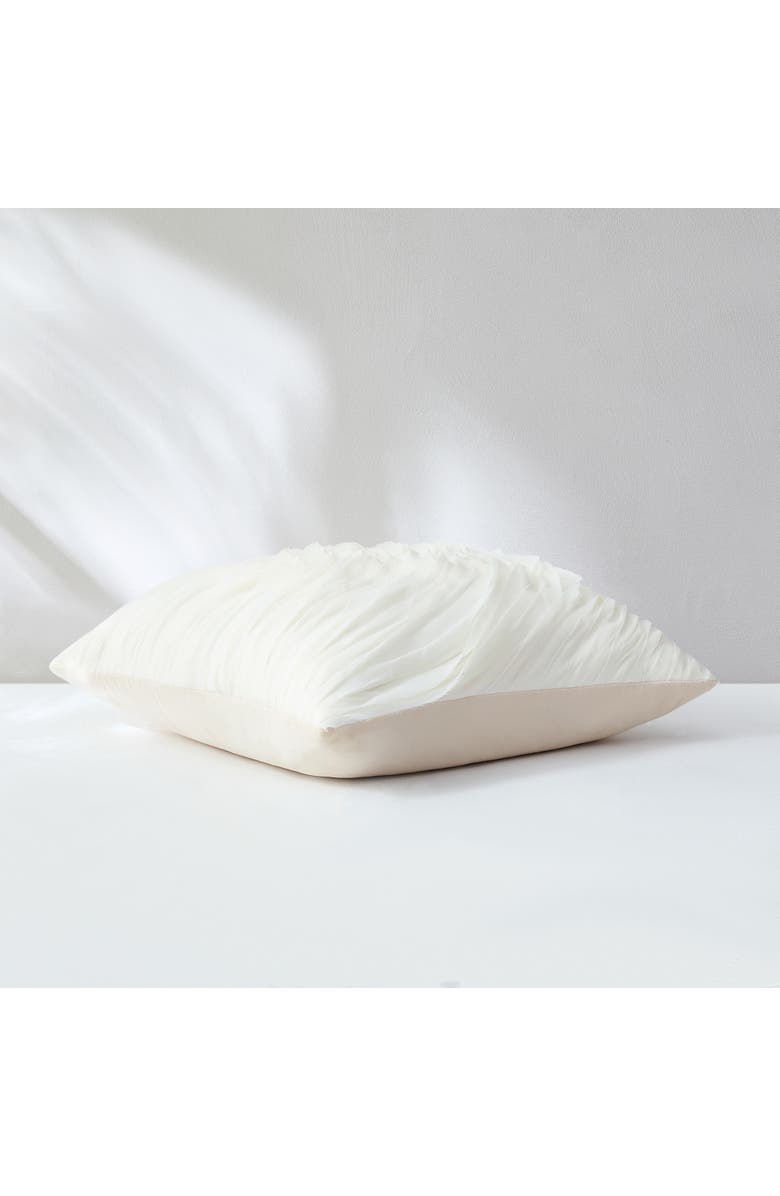 Chuks Collins x Lush Decor Veils Pillow Cover, Alternate, color, Cream