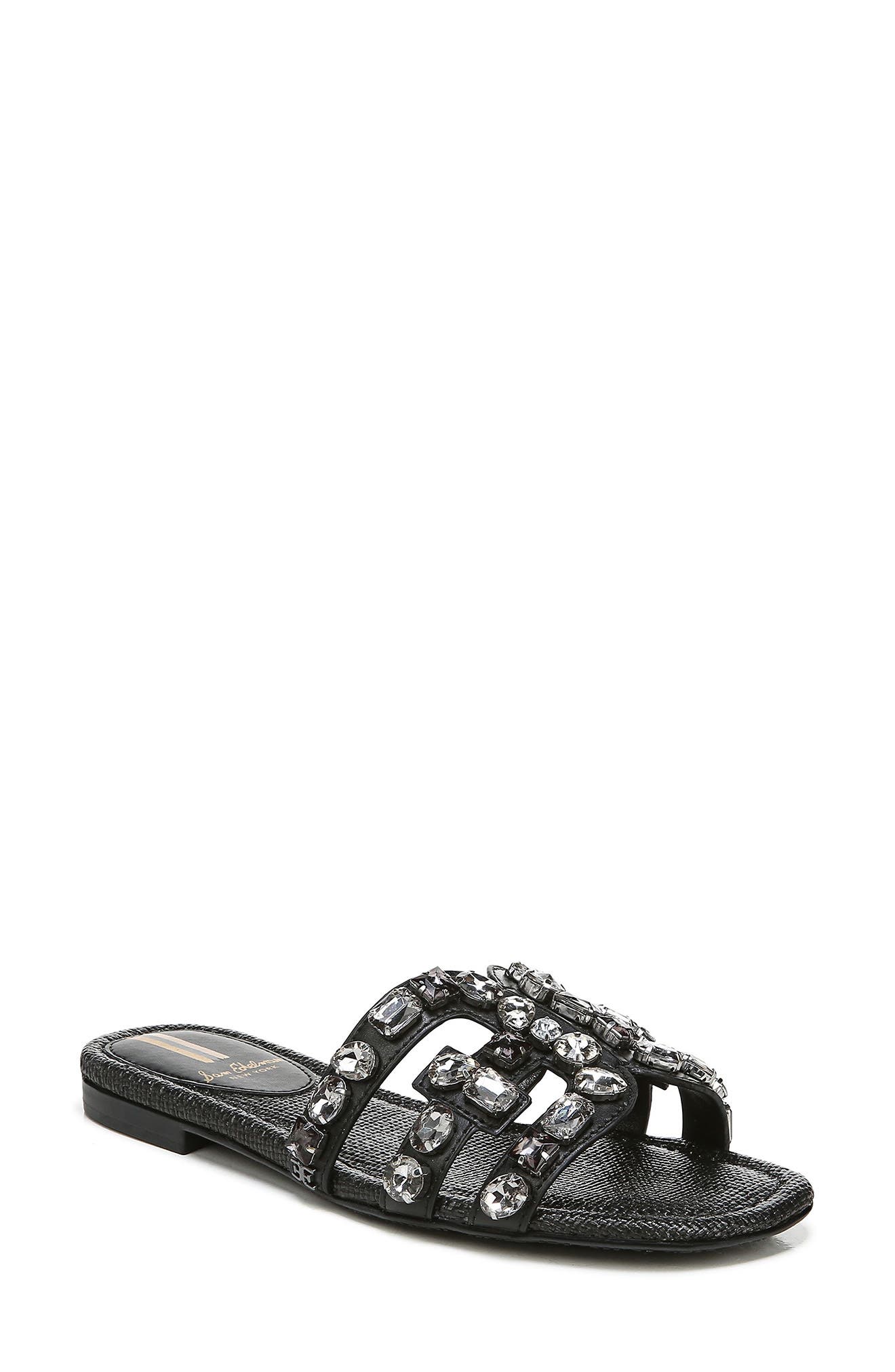 Sam Edelman Bay Embellished Cutout Slide Sandal, Main, color, 