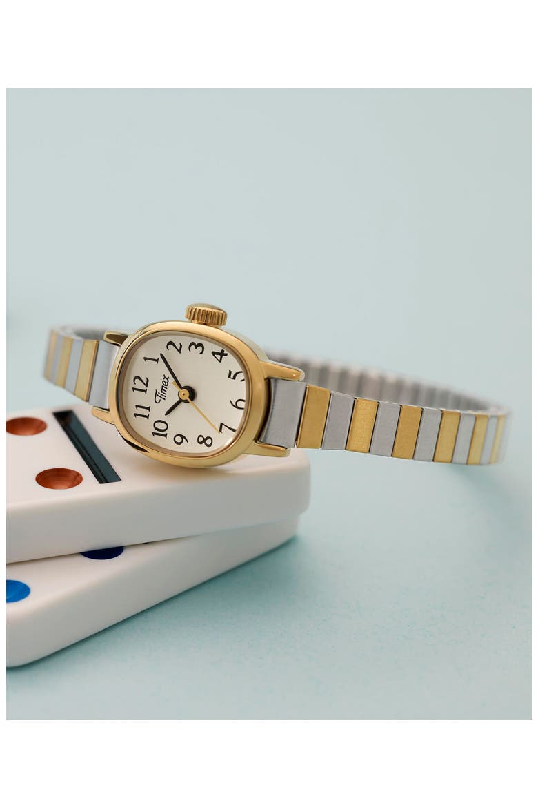 Cavatina® Mini Two-Tone Bracelet Watch, 17mm, Alternate, color, GOLD-TONE