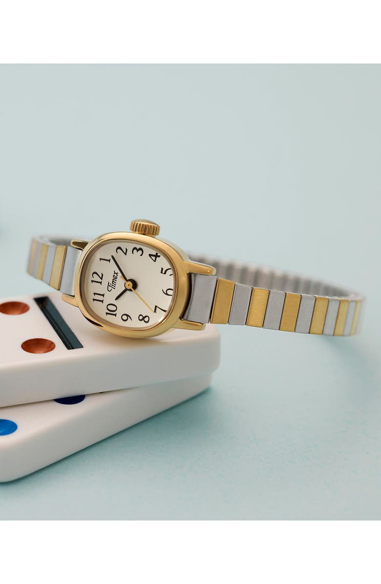 Timex<sup>®</sup> Cavatina<sup>®</sup> Mini Two-Tone Bracelet Watch, 17mm, Alternate, color, Gold-Tone