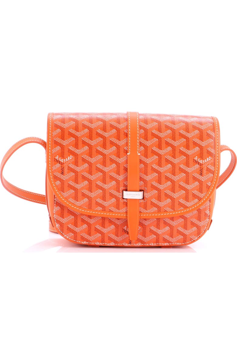 Pre-Owned Goyard Belvedere II Messenger Bag Coated Canvas PM, Main, color, Orange