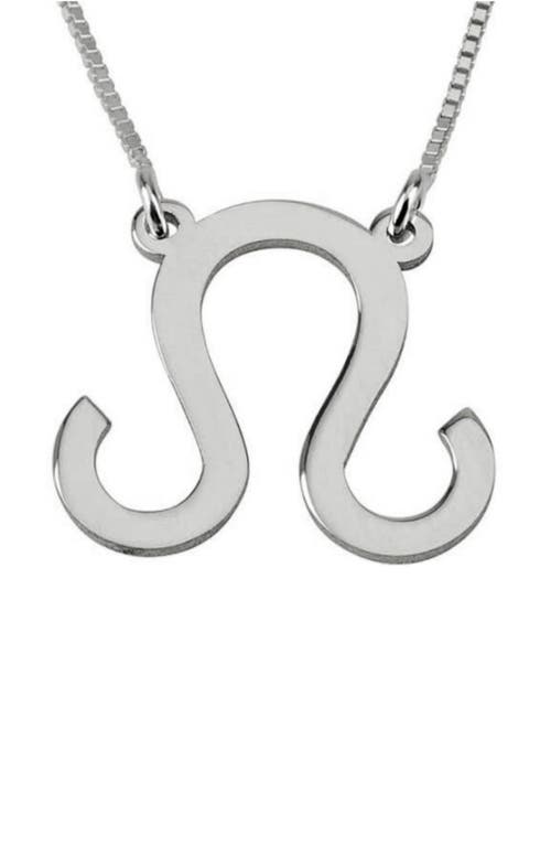 MELANIE MARIE Zodiac Pendant Necklace in Sterling Silver - Leo 
