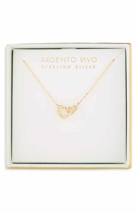 Rope Interlocking Heart Necklace