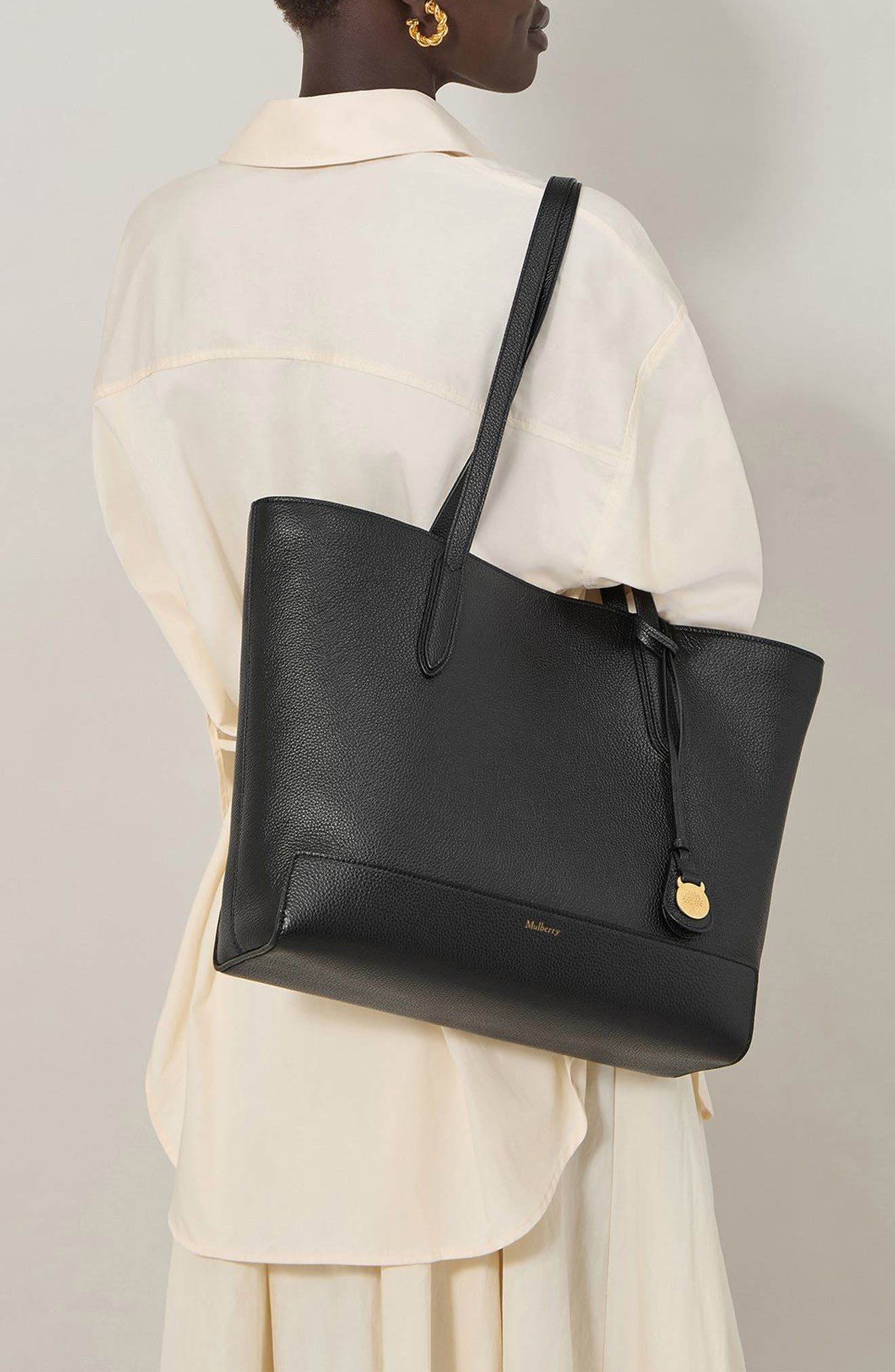 Mulberry East/West Leather Shopper Tote, Alternate, color, 