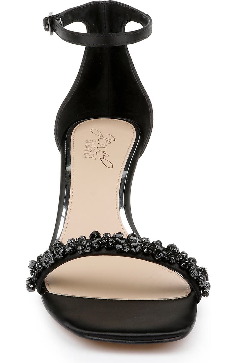 Jewel Badgley Mischka Angel Kitten Heel Ankle Strap Sandal, Alternate, color,