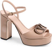 Valentino Rhinestone VLOGO Platform Sandal