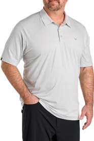 Callaway Big & Tall Heathered Jacquard Polo Shirt