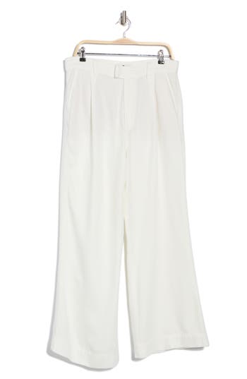 7 For All Mankind Pleated Wide Leg Trousers In Vesper