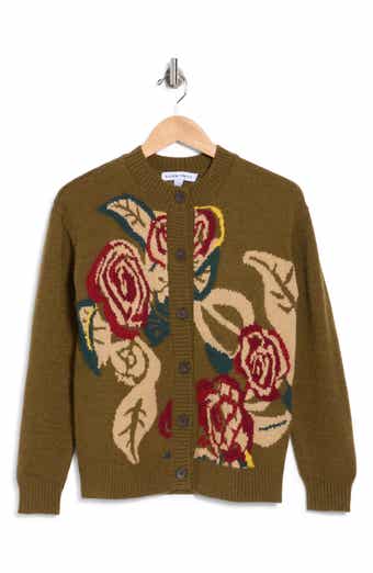 Floral Jacquard Cardigan