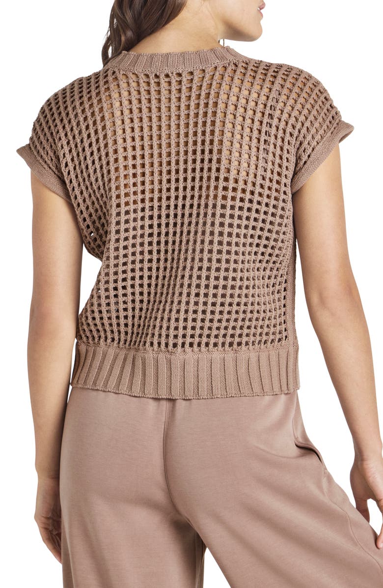 Splendid x @cellajaneblog Pointelle Sweater Vest, Alternate, color,