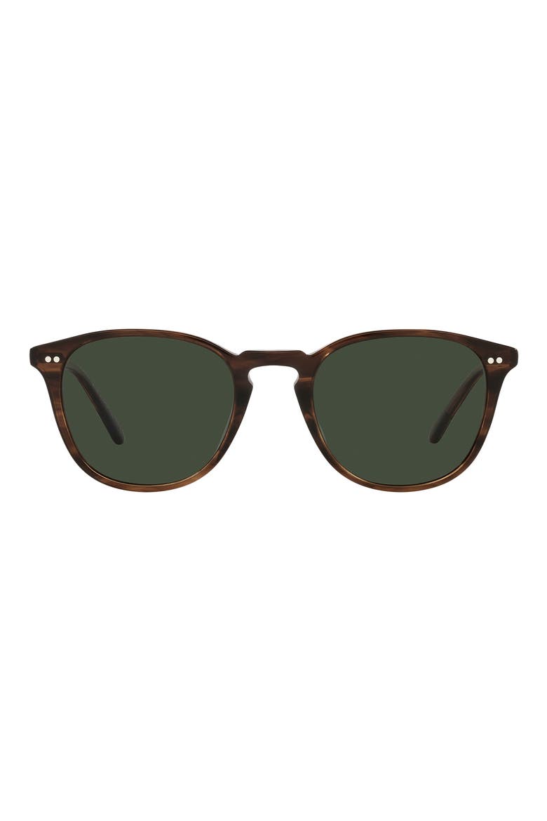 Forman LA 51mm Polarized Pillow Sunglasses, Main, color, DARK TORTOISE