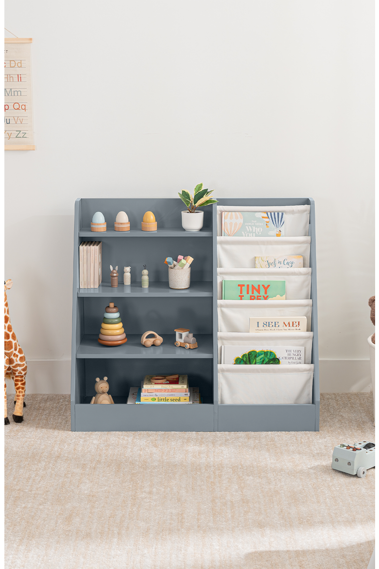Kids Bookshelf, Alternate, color, Pacific Blue