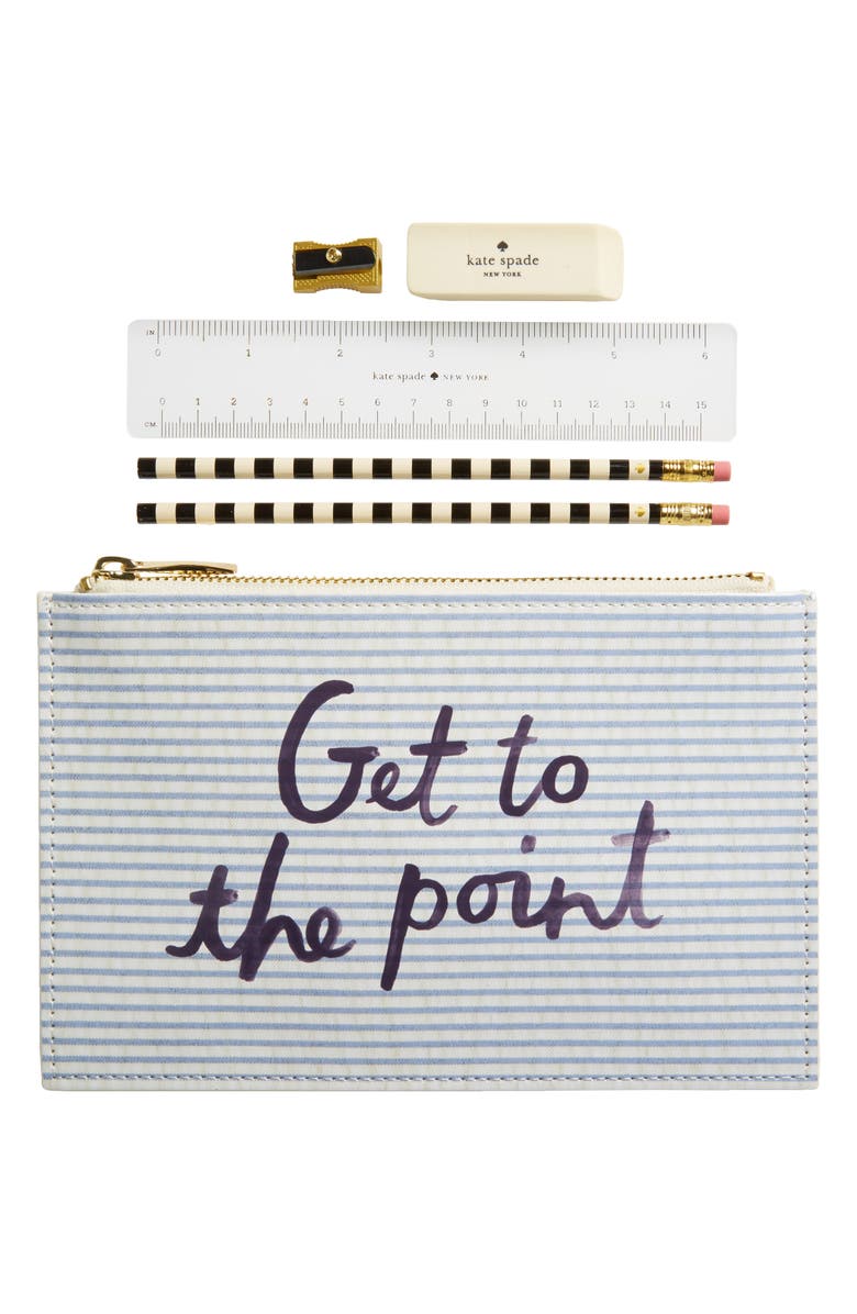 Kate Spade New York get to the point pencil pouch, Main, color,
