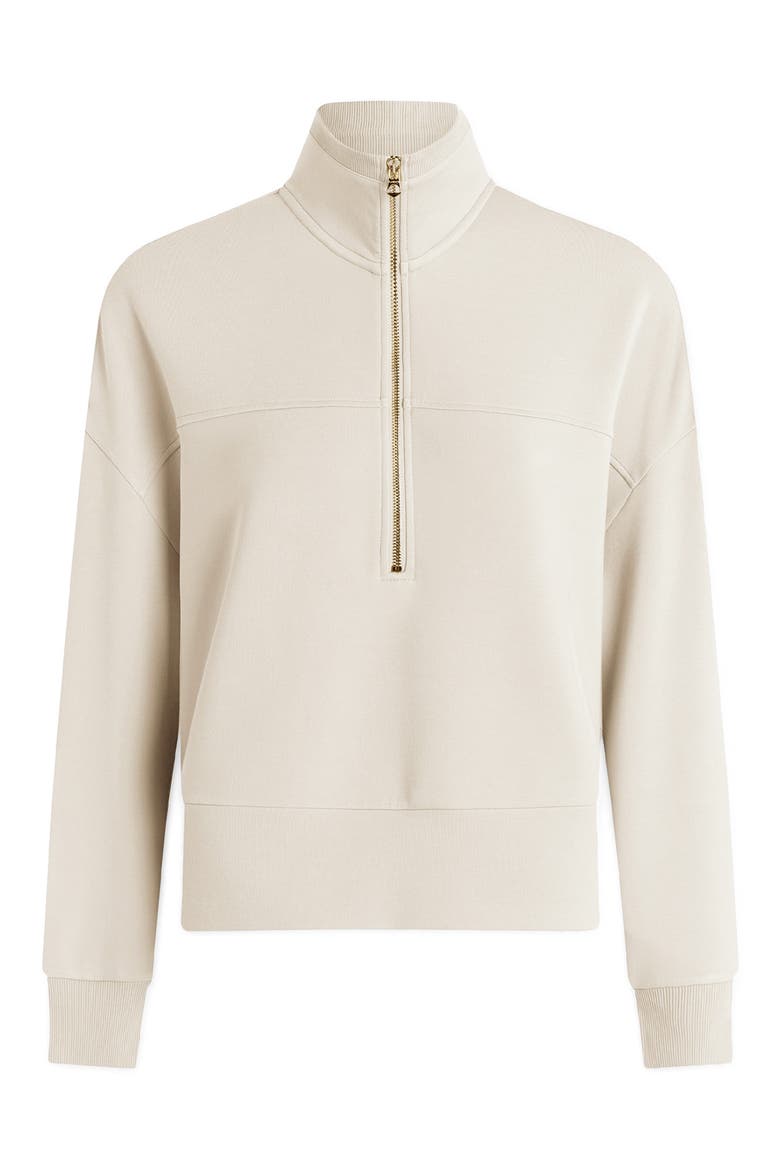 Kayleight Half Zip Sweatshirt, Alternate, color, PRISTINE