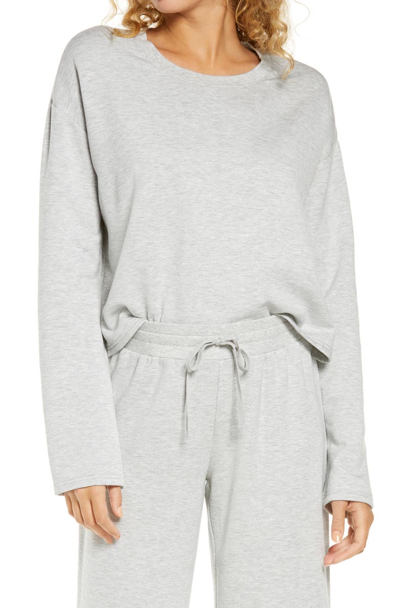 BP. All Weekend Crop Sweatshirt, Main, color, 