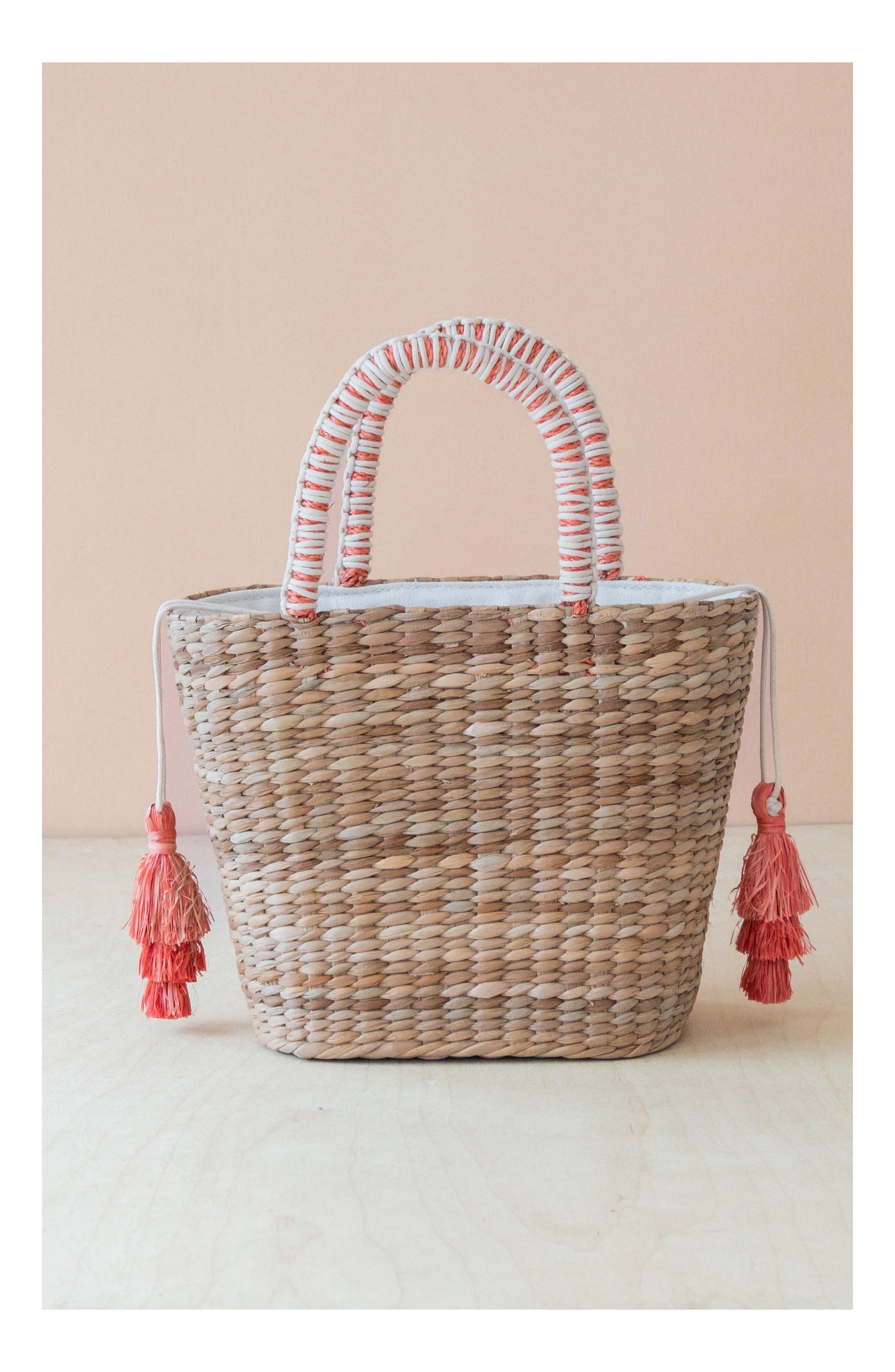 LIKHA Tomato Embroidered Tote Bag, Alternate, color, 