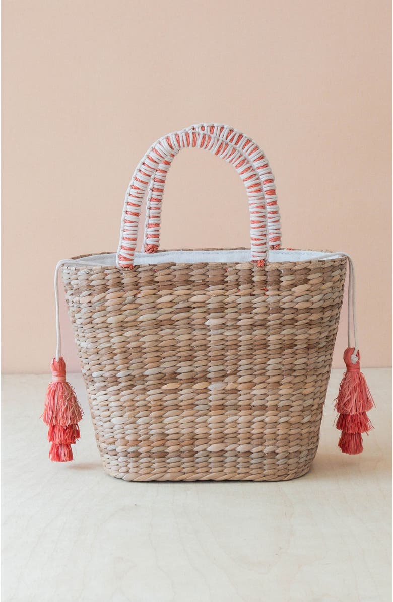 LIKHA Tomato Embroidered Tote Bag, Alternate, color,