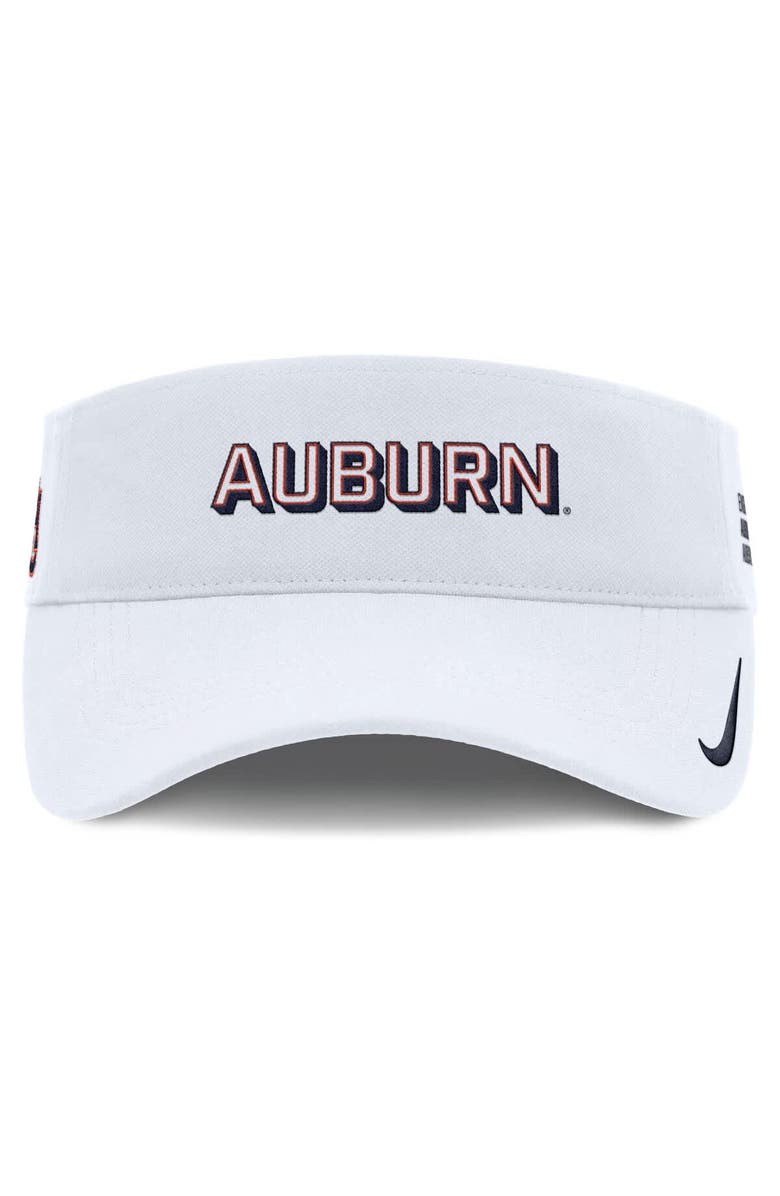 Nike Men's Nike White Auburn Tigers 2025 On-Field Gameday Dri-FIT Ace Adjustable Visor, Alternate, color, 