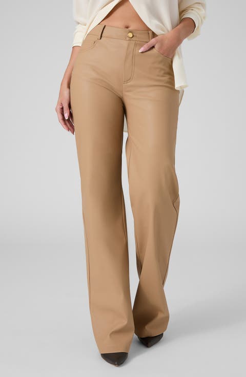 Cecilia Faux Leather Five Pocket Pants