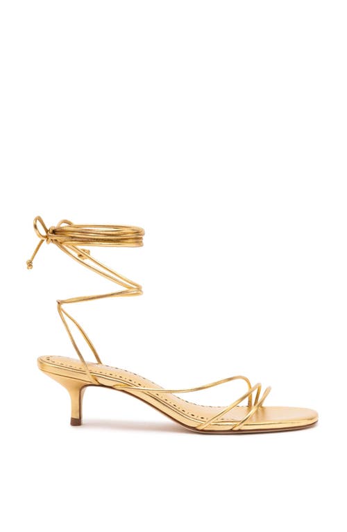 Larroude Larroudé Sara Sandal In Gold