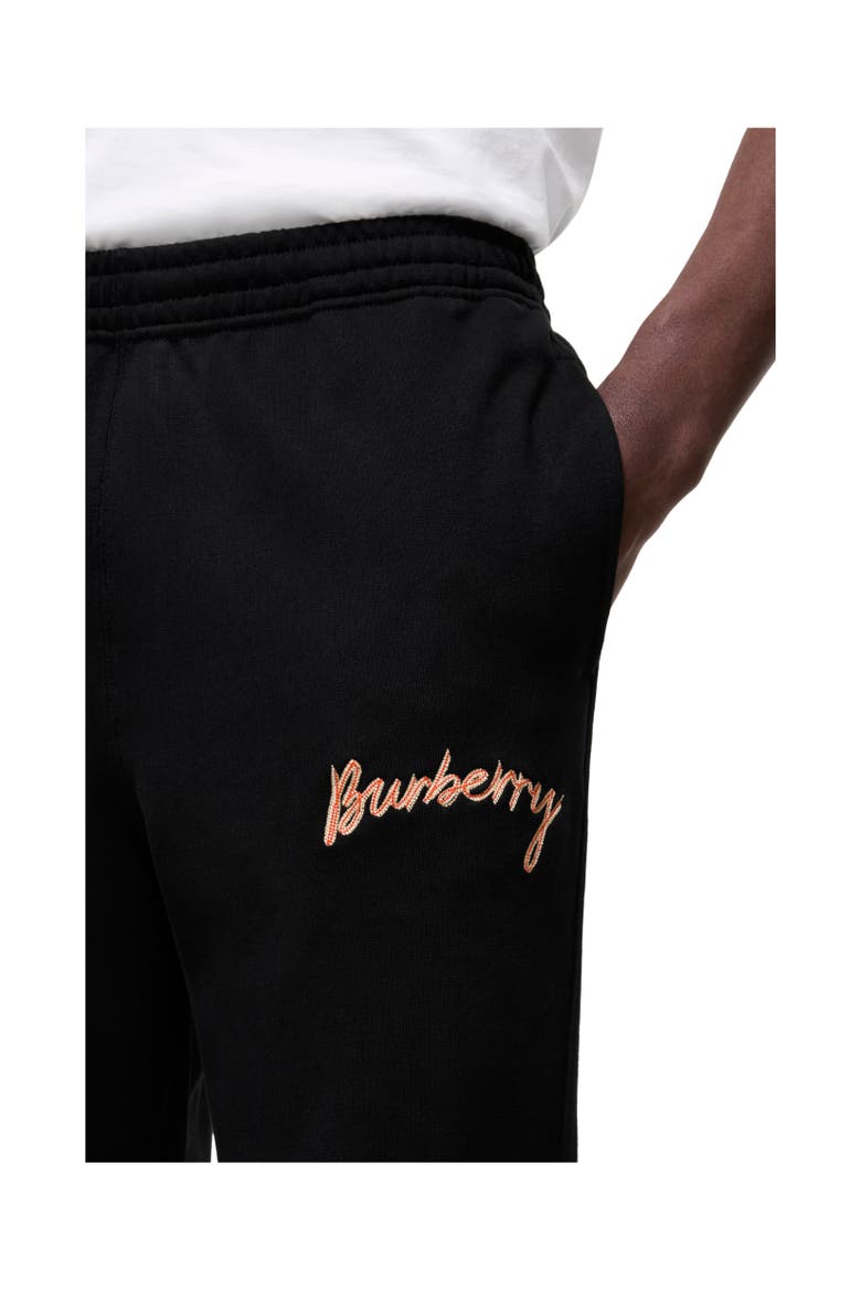 Logo Cotton Track Pants, Alternate, color, Black
