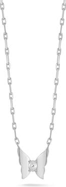 GLAZE JEWELRY Cubic Zirconia Butterfly Pendant Necklace