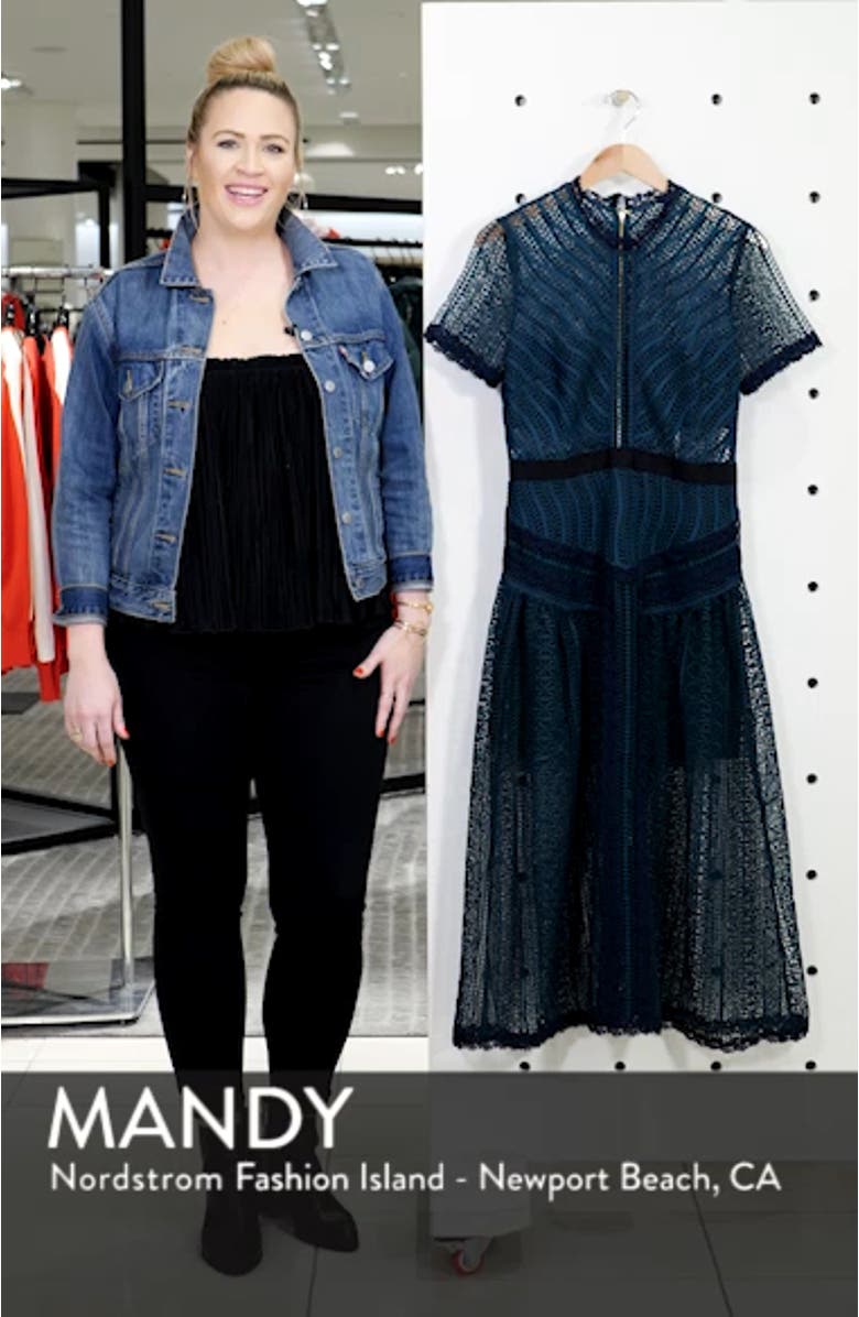 Wave Lace Midi Dress, sales video thumbnail
