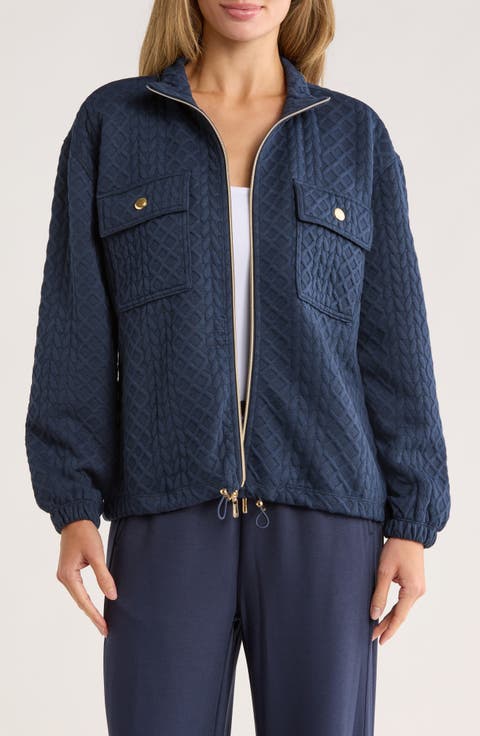 Quilted Knit Jacket
