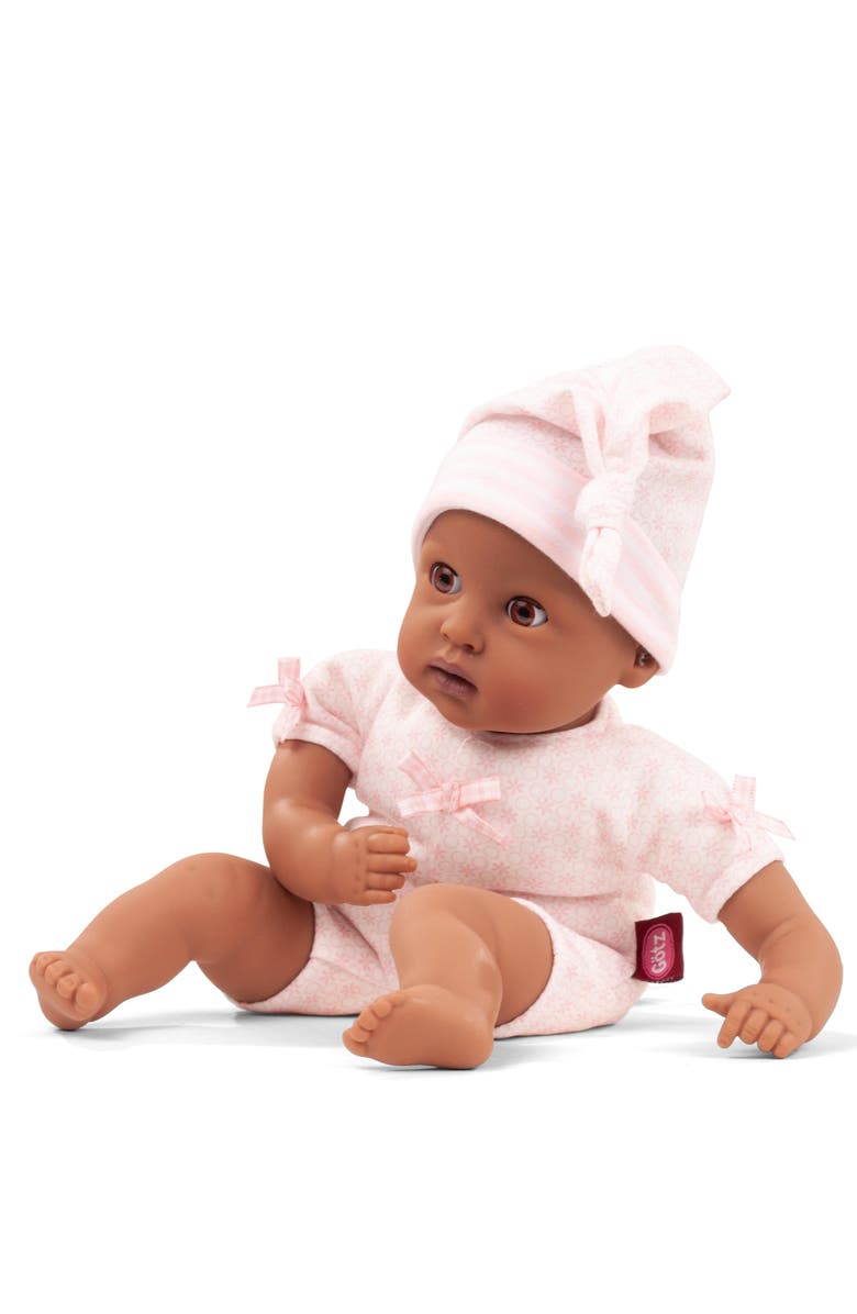 Gotz Muffin To Dress Baby Cutie, 13 Inch African American Doll, Pink Outfit Toy, Main, color, Multicolored