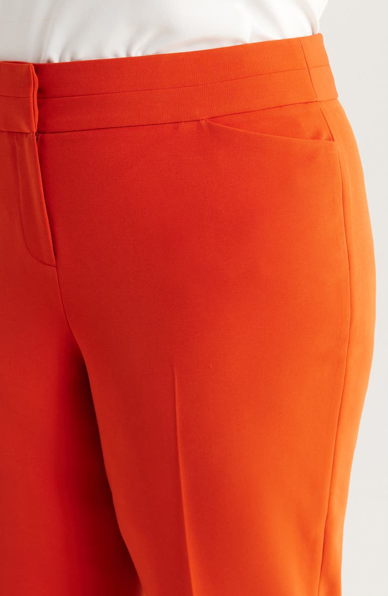 Tahari ASL Flare Leg Pants, Alternate, color, Persimmon