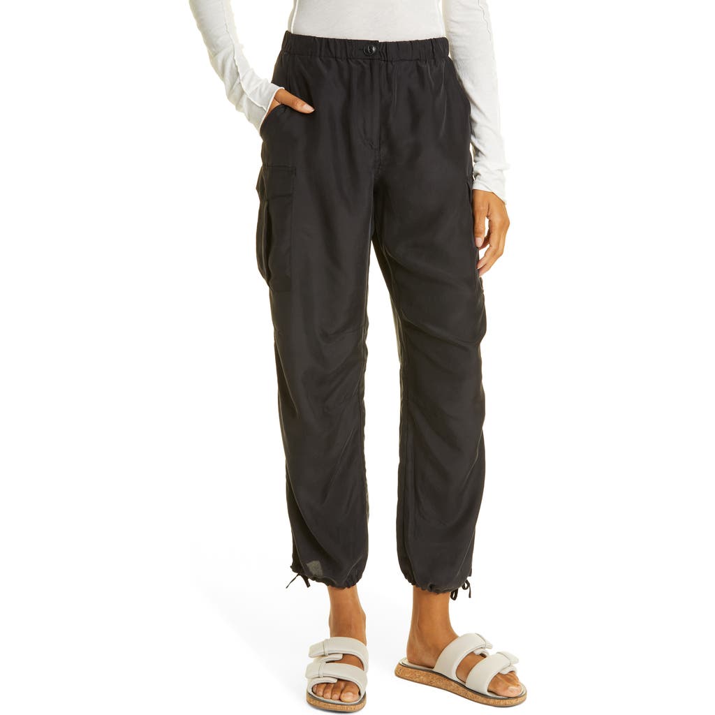 Rag & Bone Roth Silk Joggers In Black