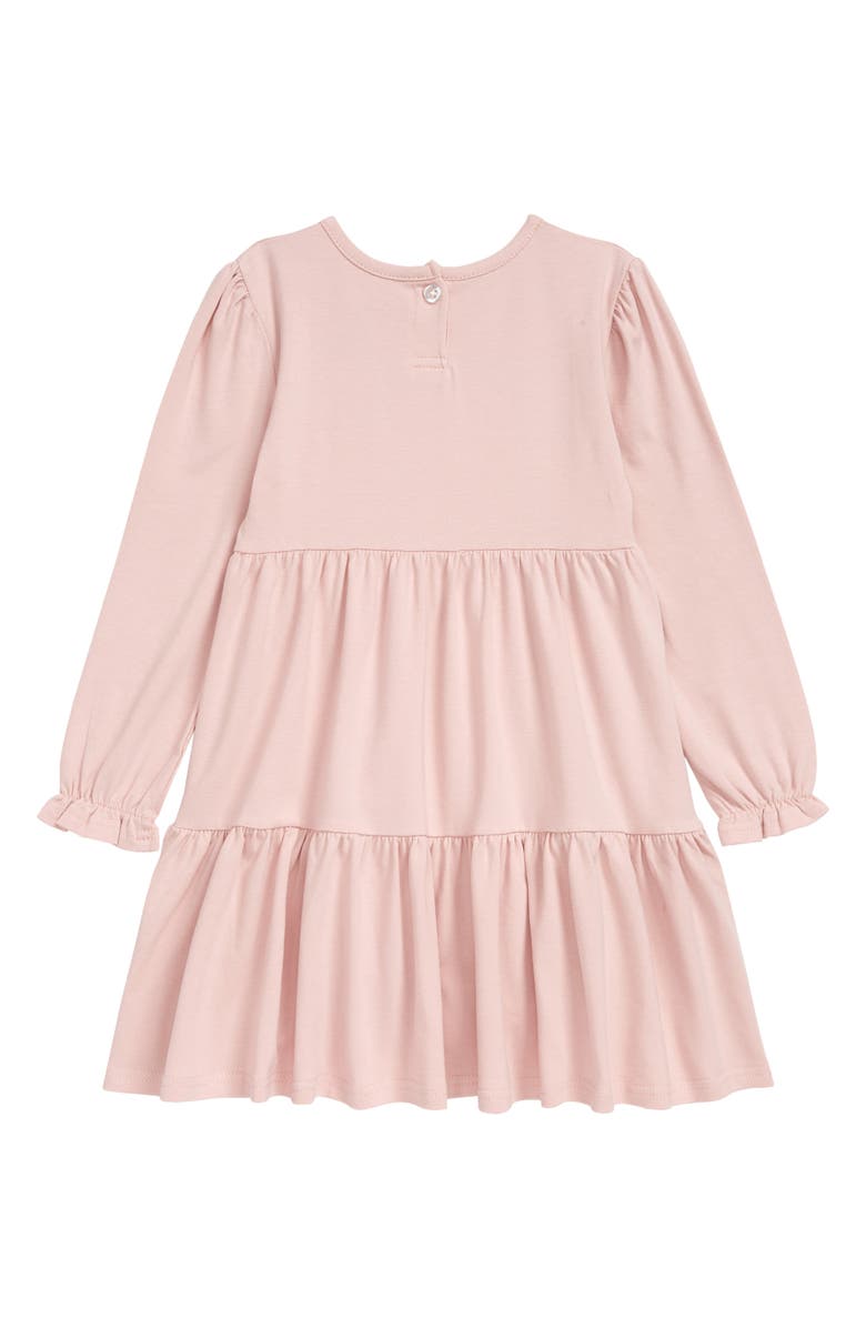 TINY TRIBE Kids' Wreath Tiered Stretch Cotton Babydoll Dress, Alternate, color, 