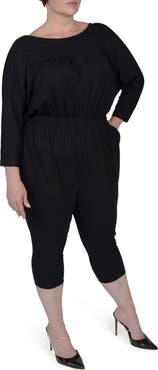 MAYES NYC Alex Jersey Crop Jumpsuit
