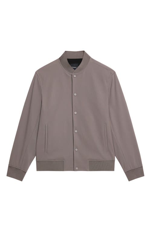 Theory Murphy Bomber Jacket In Precision Ponte In Gray