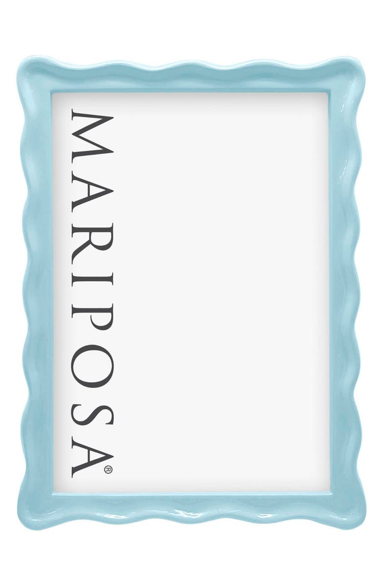 Mariposa Wavy Picture Frame, Main, color, Blue