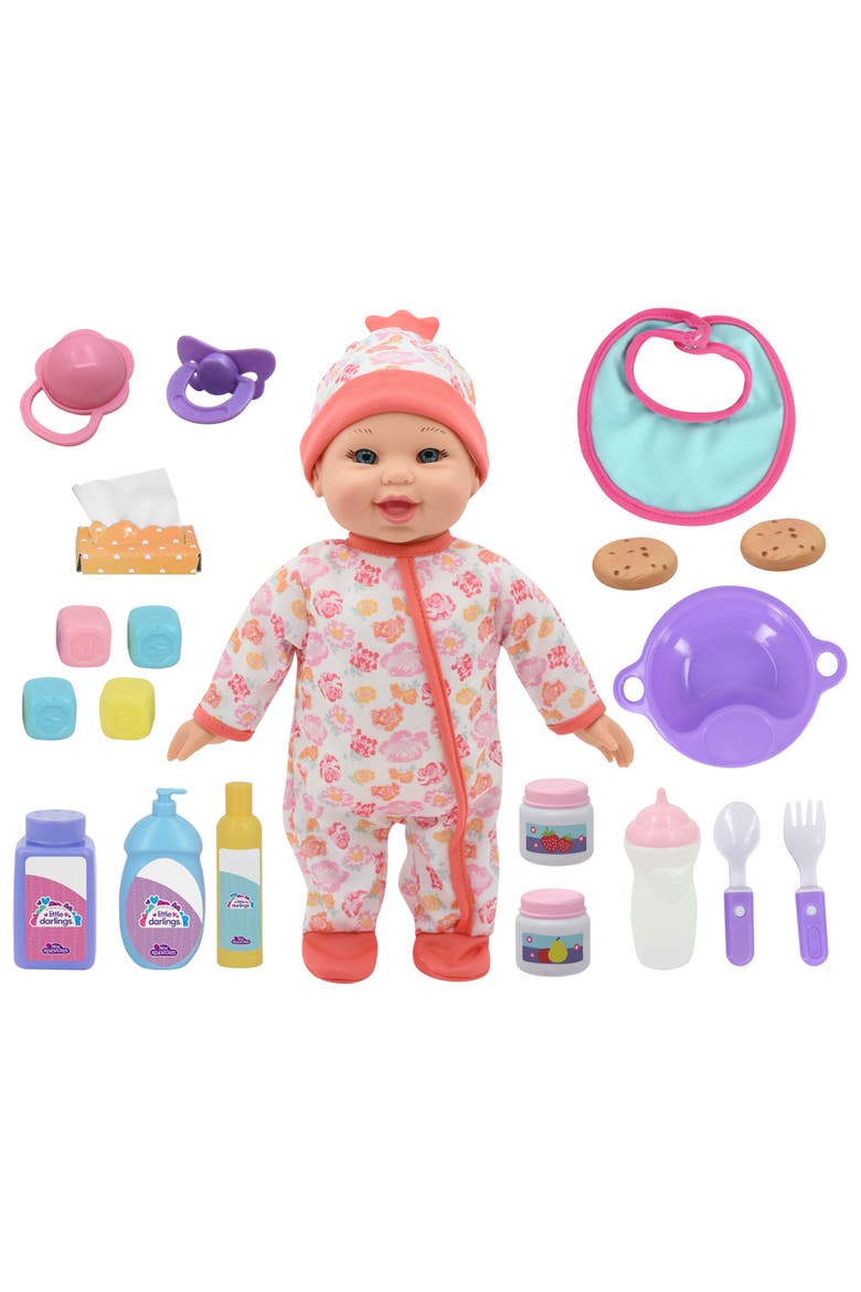 Bouncing Baby Playset 12" Doll, 10 Pc, 2+, Main, color, Multicolored