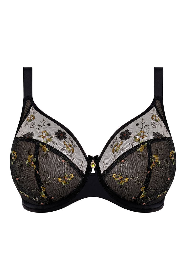 Lyriana Underwire Bra, Alternate, color, JET