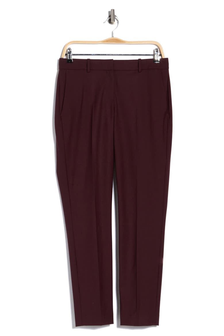 Testra Ankle Pants, Alternate, color, MERLOT