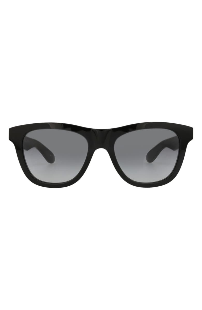 McQueen 54mm Square Sunglasses, Main, color, Black Black Grey