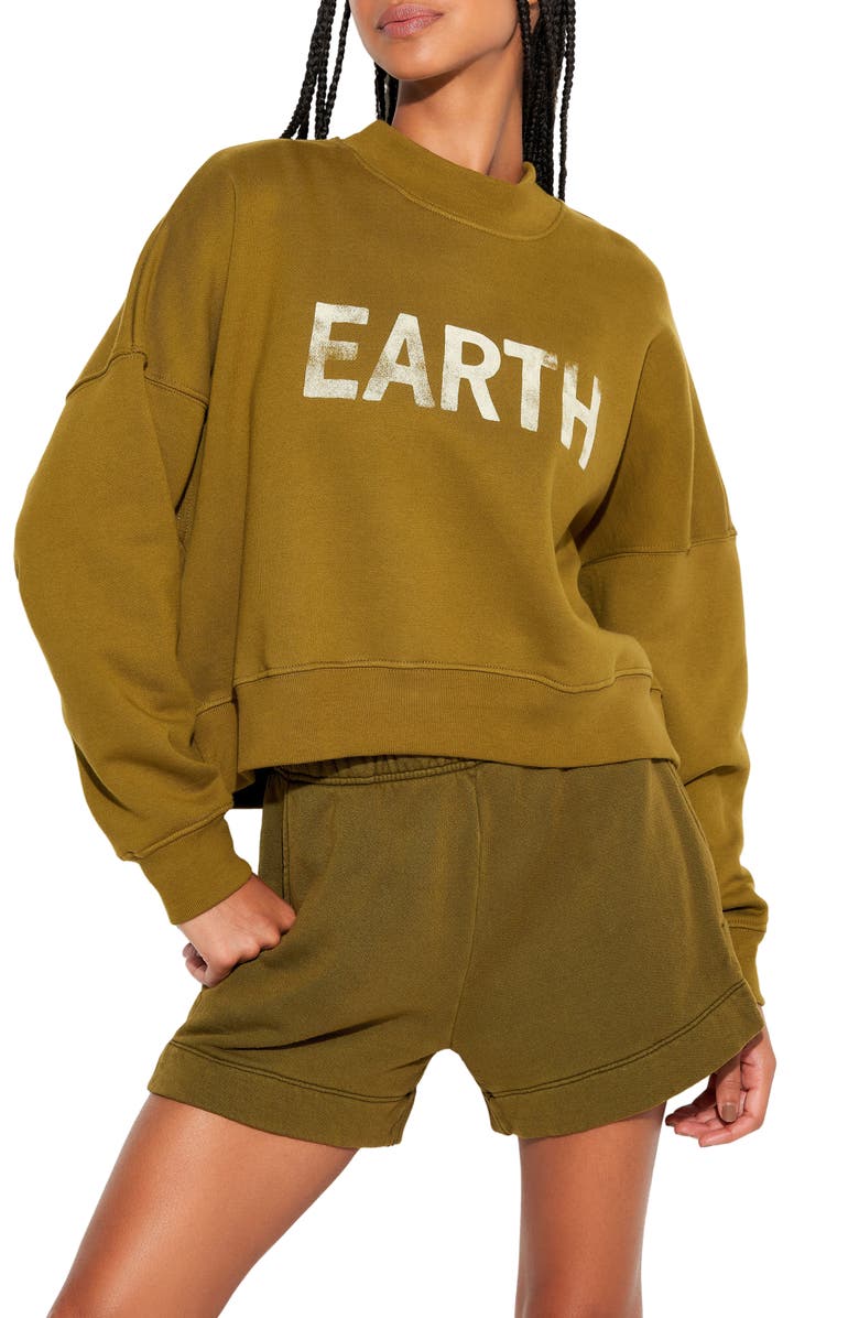Spiritual Gangster Earth Palisades Cotton Fleece Graphic Sweatshirt, Main, color, 