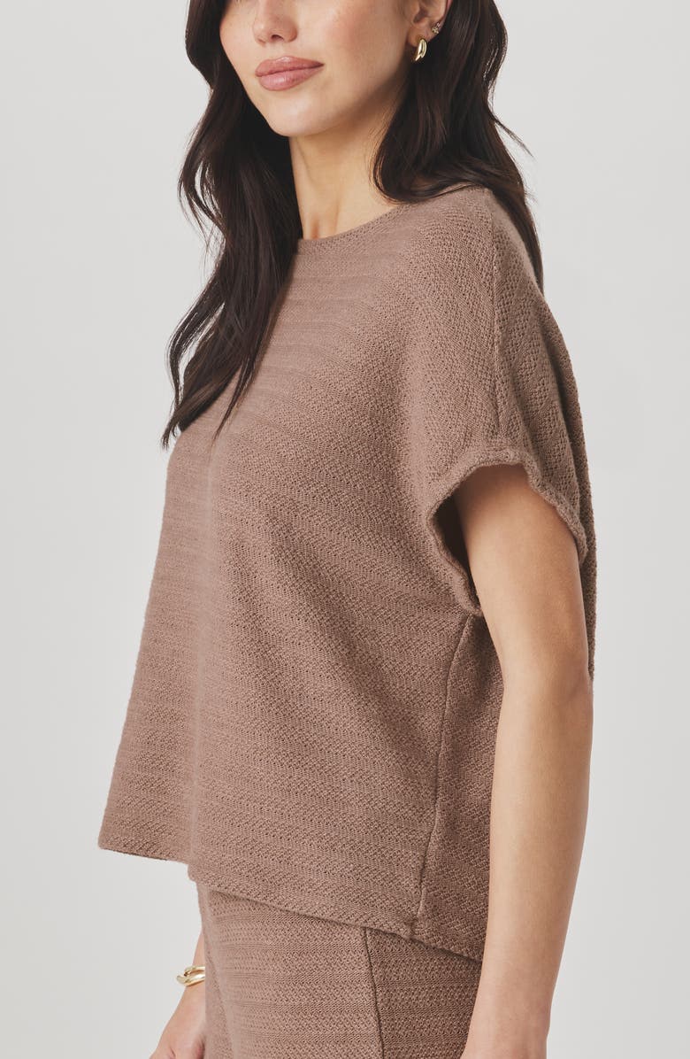 Splendid Marisol Short Sleeve Sweater, Alternate, color, Wicker Beige